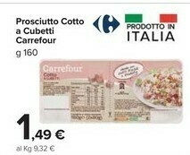 Carrefour Market Carrefour Prosciutto Cotto A Cubetti offerta