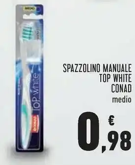 Conad Conad Spazzolino Manuale Top White Medio offerta