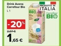 Carrefour Market Carrefour - Bio Drink Avena 1000 G(ml) offerta