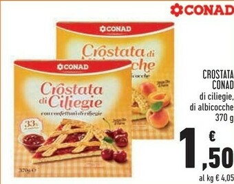 Conad Conad - Crostata Di Ciliegie 370 G(ml) offerta