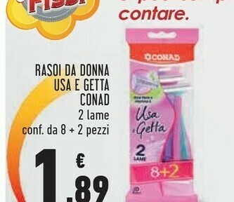 Conad Conad Rasoi Da Donna Usa E Getta 2 Lame offerta