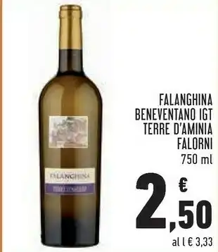 Conad Falorni Falanghina Beneventano Igt Terre D'aminia 750 Ml offerta