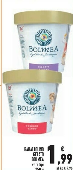 Conad Bolmea Barattolino Gelato 250 G offerta