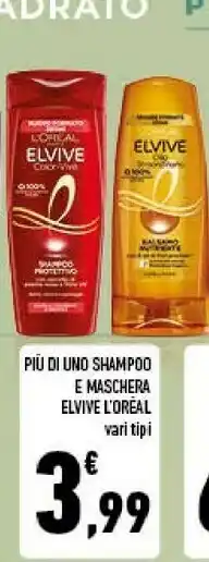 Conad L'Oreal Shampoo E Maschera Elvive offerta