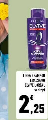 Conad L'Oreal Linea Shampoo E Balsamo offerta