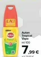 Carrefour Autan Tropical Vapo offerta