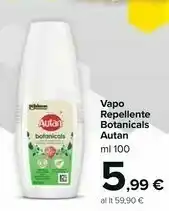Carrefour Autan Vapo Repellente Botanicals offerta