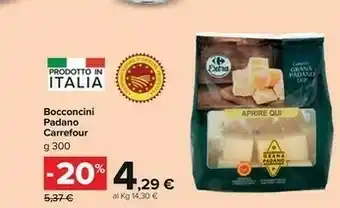 Carrefour Bocconcini Padano offerta