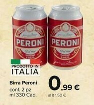 Carrefour Peroni Birra 330 G(ml) offerta