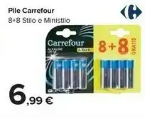Carrefour Carrefour Pile 8+8 Stilo E Ministilo offerta