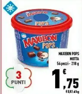 Conad Motta Maxibon Pops offerta