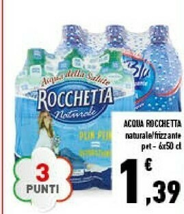 Conad Rocchetta Acqua Minerale Naturale Brio Blu offerta