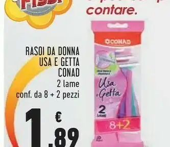 Conad Conad Rasoi Da Donna Usa E Getta 2 Lame offerta
