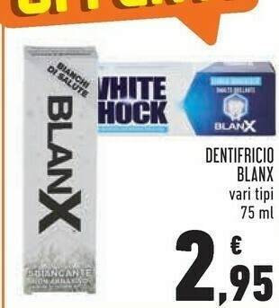 Conad Blanx Pro Pure White 75ml Dentifricio Sbiancante offerta