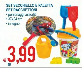 Set Secchiello E Paletta Set Racchettoni