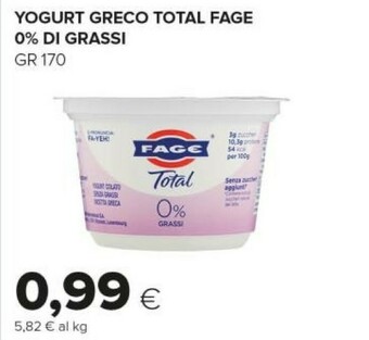 Tigre Fage Yogurt greco offerta