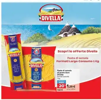 Carrefour Iper Pasta di semola di grano duro divella offerta