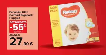 Carrefour Iper Pannolini ultra comfort gigapack huggies offerta
