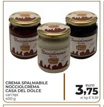 Conad Crema Spalmabile Nocciolcrema Casa Del Dolce vari tipi 400 g offerta