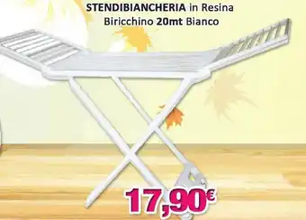 Stendibiancheria in Resina Biricchino 20mt Bianco