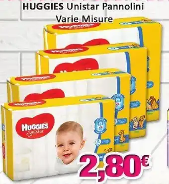 Dippiù Huggies Unistar Pannolini Varie Misure offerta