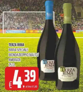 Alter Discount Terza Rima Birra Speciale Bionda/Doppio Malto Ambrata 75cl offerta