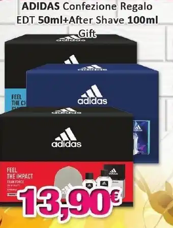 Adidas Confezione Regalo EDT 50ml+After Shave 100ml Gift