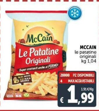 Deco Supermercati McCain le patatine originali kg 1,04 offerta