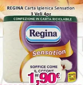Regina Carta Igienica Sensation 3 Veli 4pz