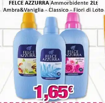 Felce Azzurra Ammorbidente 2Lt Ambra&Vaniglia - Classico - Fiori di Loto