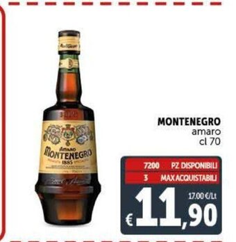 Deco Supermercati Montenegro amaro cl 70 offerta