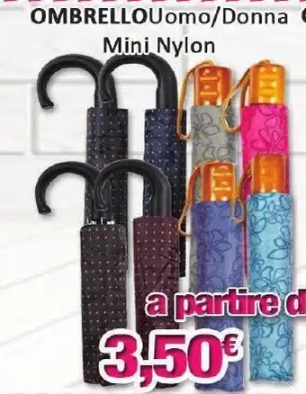Ombrello Uomo/Donna Mini Nylon