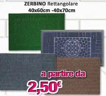 Dippiù Zerbino Rettangolare 40x60cm - 40x70cm offerta