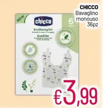 Franzy's Chicco Bavaglino monouso 36pz offerta