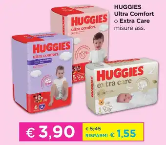 La Saponeria Huggies Ultra Comfort o Extra Care misure ass. offerta