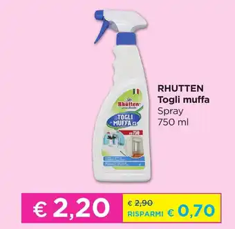 Rhutten Togli muffa Spray 750 ml