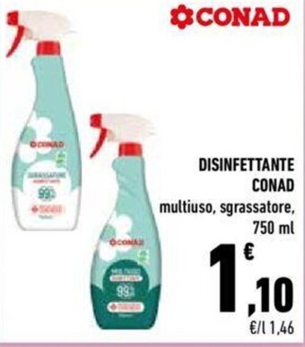 Conad Conad Disinfettante multiuso, sgrassatore, 750 ml offerta
