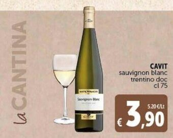 Cavit sauvignon blanc trentino doc cl 75