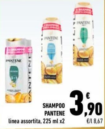 Conad Pantene Shampoo linea assortita 225 ml x2 offerta