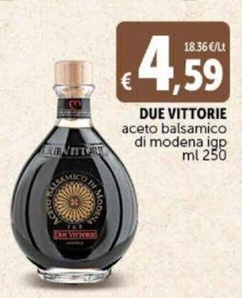 Deco Supermercati Due Vittorie aceto balsamico di modena igp ml 250 offerta