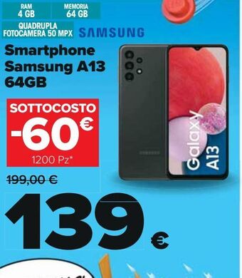 Carrefour Iper Smartphone samsung a13 offerta
