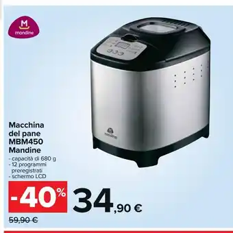 Carrefour Iper Macchina del pane mandine offerta