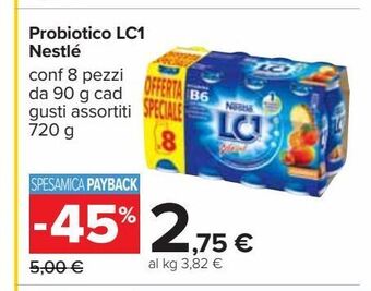 Carrefour Iper Probiotico lc1 nestlé offerta