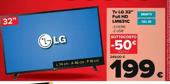 Carrefour Iper Tv lg 32" full hd offerta