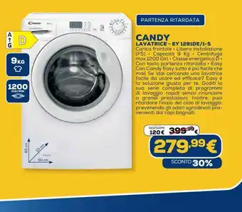 Euronics Lavatrice candy - ey 1291de/1-s offerta
