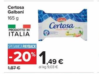 Carrefour Iper Certosa galbani offerta