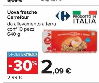 Carrefour Iper Uova fresche carrefour offerta