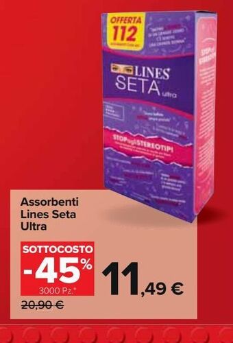 Assorbenti lines seta ultra