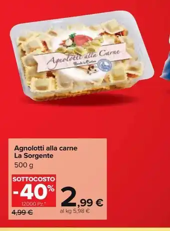 Agnolotti alla carne la sorgente