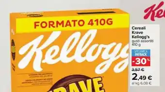 Carrefour Iper Cereali krave kellogg's offerta